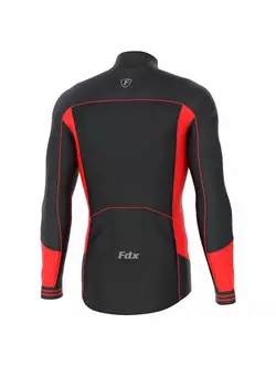 FDX 1460 men's insulated cycling sweatshirt Black and red