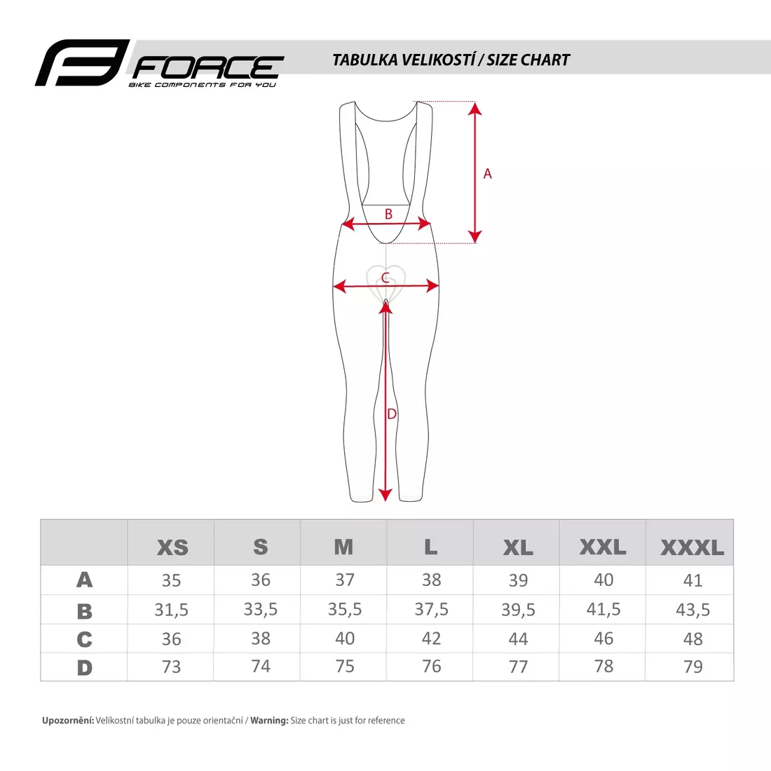 FORCE Insulated cycling trousers with braces F58, black/fluo 900425 