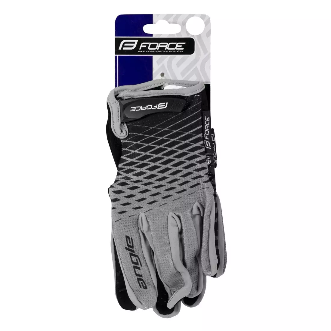 FORCE MTB ANGLE Fluo blaue gloves  905720