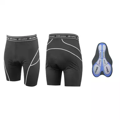 FORCE bicycle boxer shorts with a foam-gel insert 9003285
