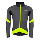 FORCE lightweight membrane cycling jacket X70 black-gray-fluo 899905