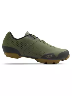 GIRO PRIVATEER LACE olive gum men's cycling shoes