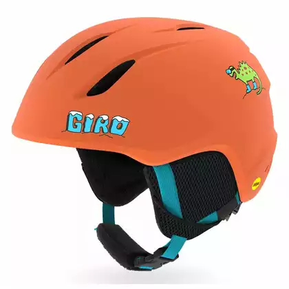 Ski/snowboard winter helmet GIRO LAUNCH matte deep orange dinosnow