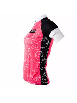 KAYMAQ CAT SCRATCH Women's cycling short sleeve jersey