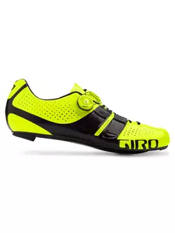 Men's bicycle boots  GIRO FACTOR TECHLACE highlight yellow black 