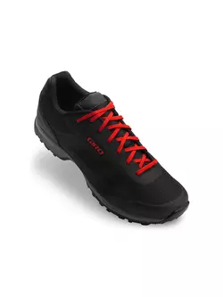 Men's bicycle boots  GIRO GAUGE black bright red 