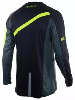 ROGELLI ADVENTURE male MTB bike shirt with a long sleeve Black Grey Fluo 060.110