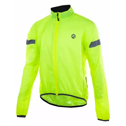 ROGELLI PROTECT Cycling rain jacket Fluor 004.031