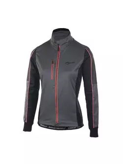 ROGELLI SHINE lightly insulated women's cycling jacket 010.370 gray-pink
