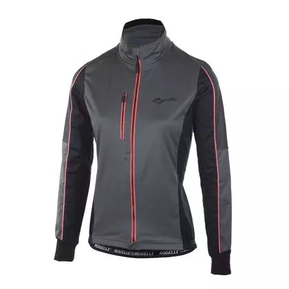 ROGELLI SHINE lightly insulated women's cycling jacket 010.370 gray-pink