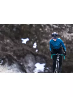 ROGELLI W2 women's cycling jacket Softshell uninsulated blue 010.041