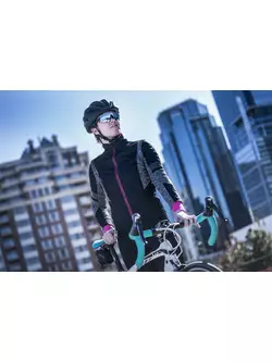 Rogelli BLISS winter women's cycling jacket Black-gray-pink 010.310