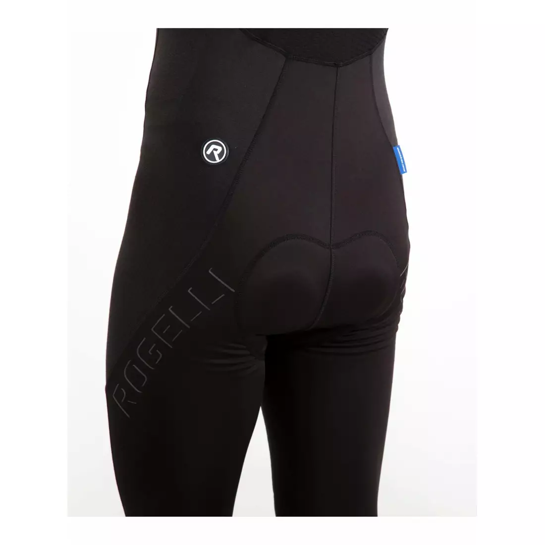 Rogelli FOCUS non-insulated cycling trousers with braces gel insert black 002.205