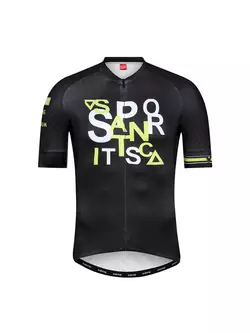 SANTIC 9C02142V bicycle jersey unisex black