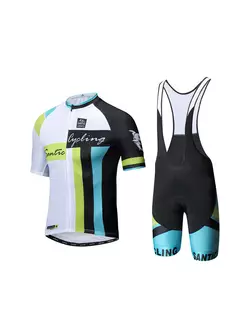 SANTIC men's cycling set, jersey + shorts WM8CT070