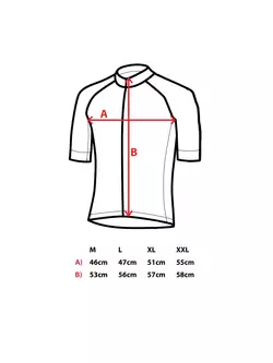 SANTIC men's fluoro cycling jersey WM7C02107V