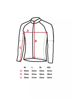 SANTIC men's long-sleeved cycling jersey, white WM7C01079W