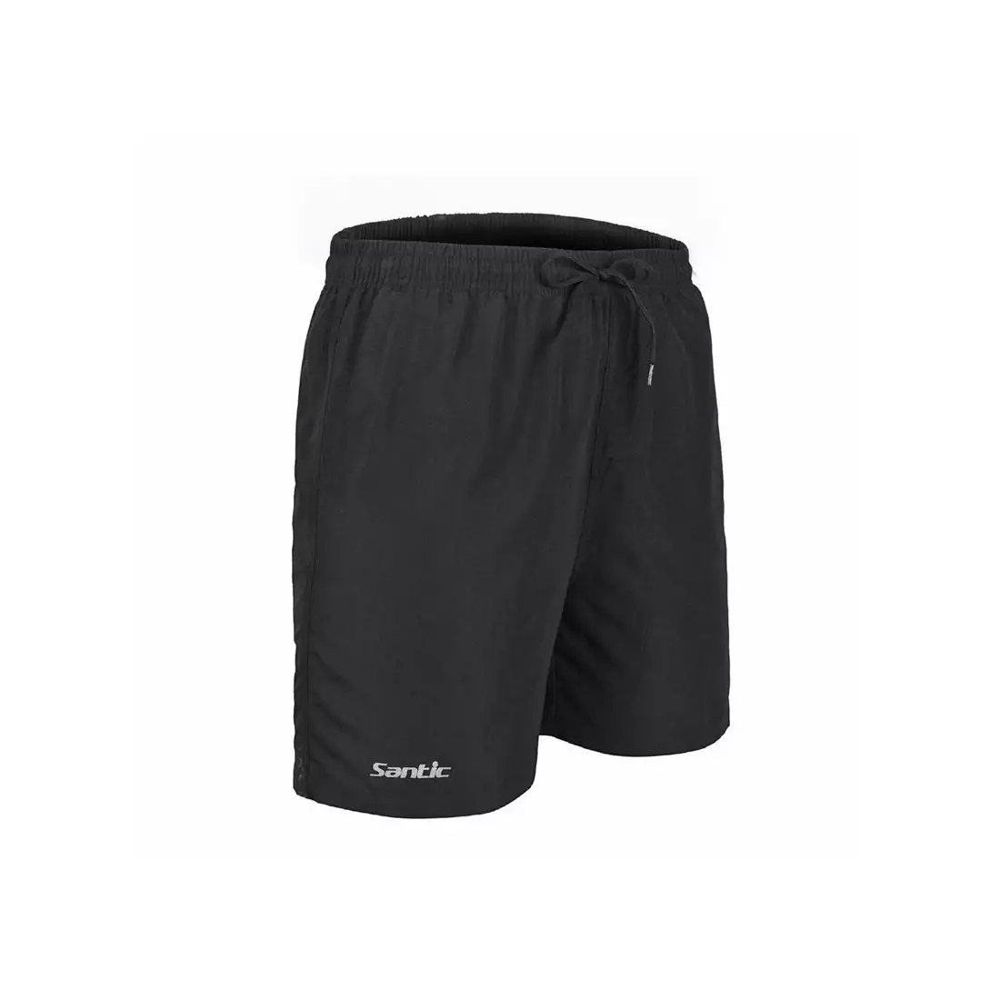 SANTIC men's loose cycling shorts with insert, black WC05003