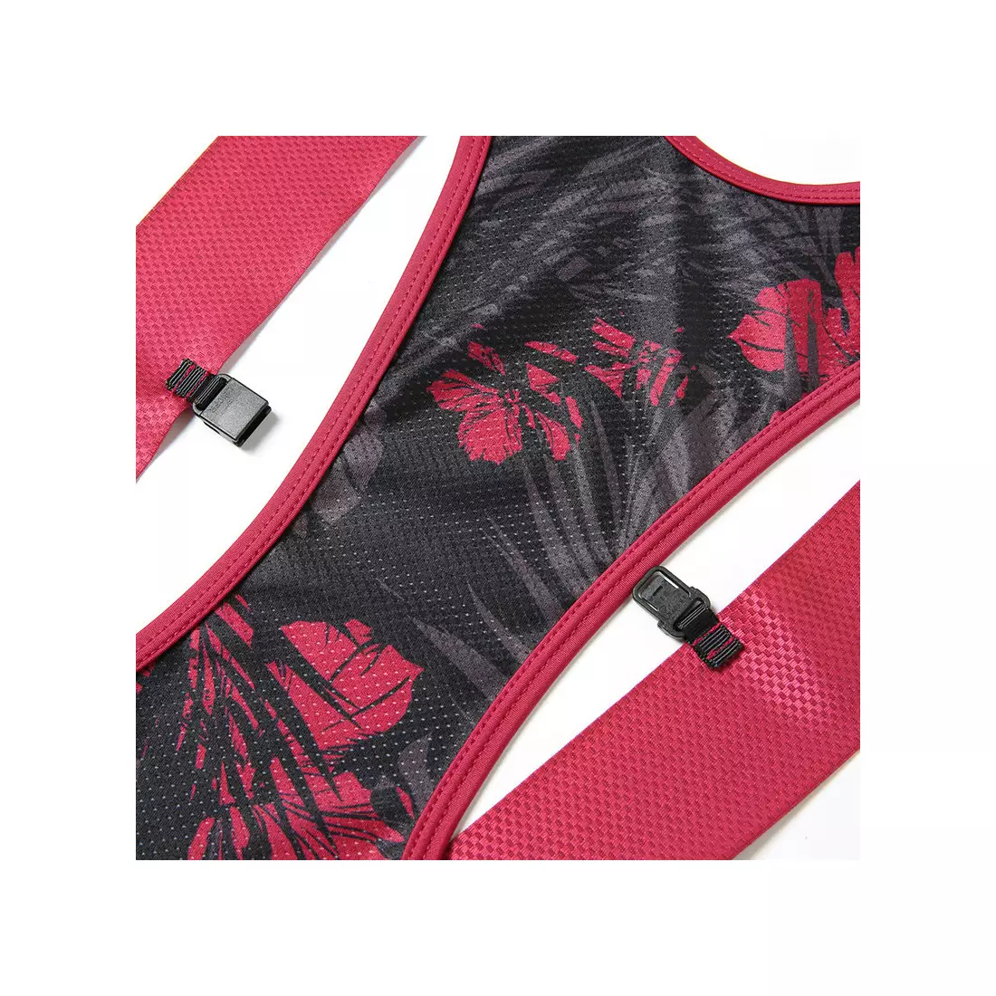 SANTIC women's bib shorts, black and pink L8C05096