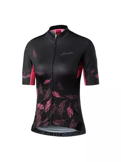 SANTIC women's cycling jersey black L8C02134