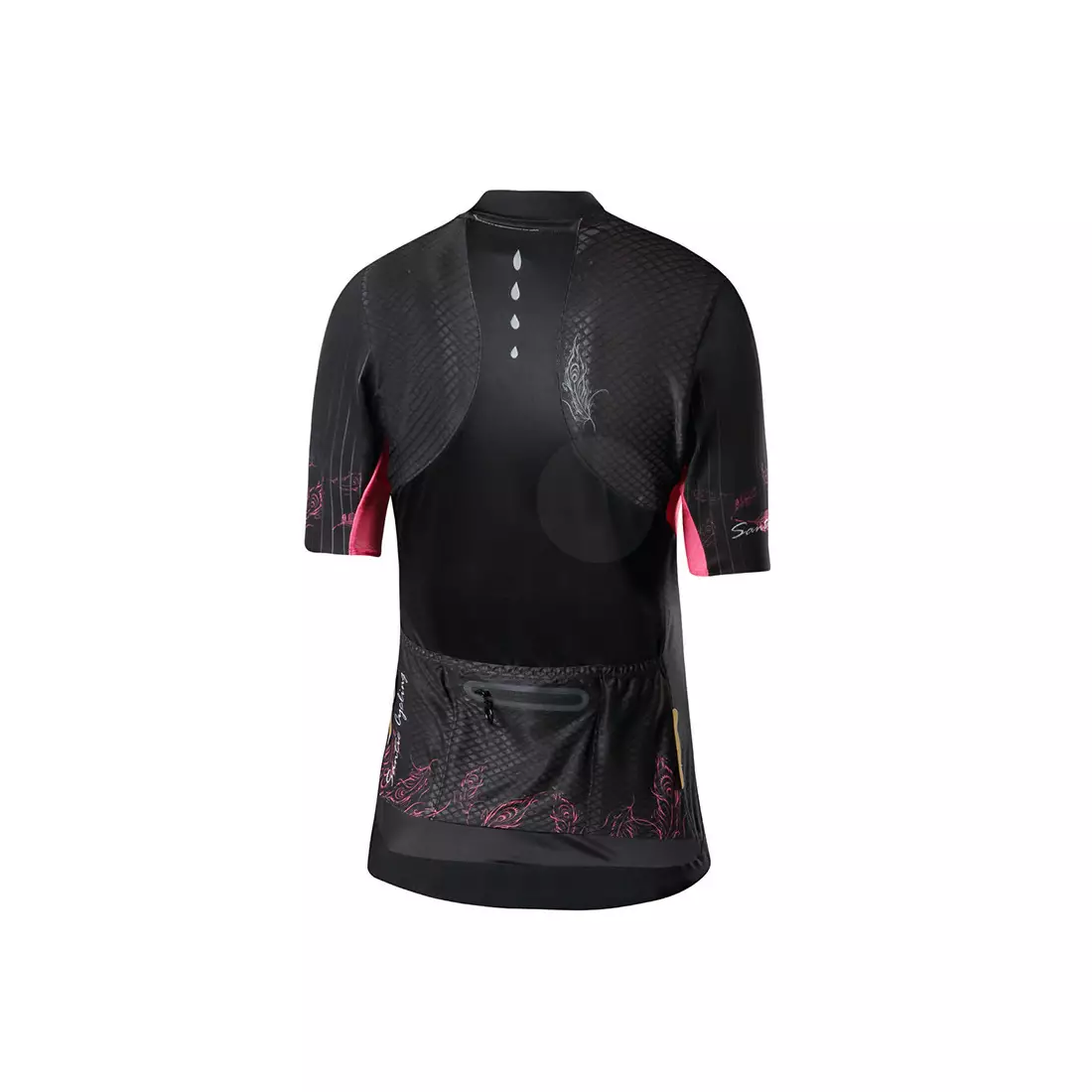 SANTIC women's cycling jersey black L8C02134