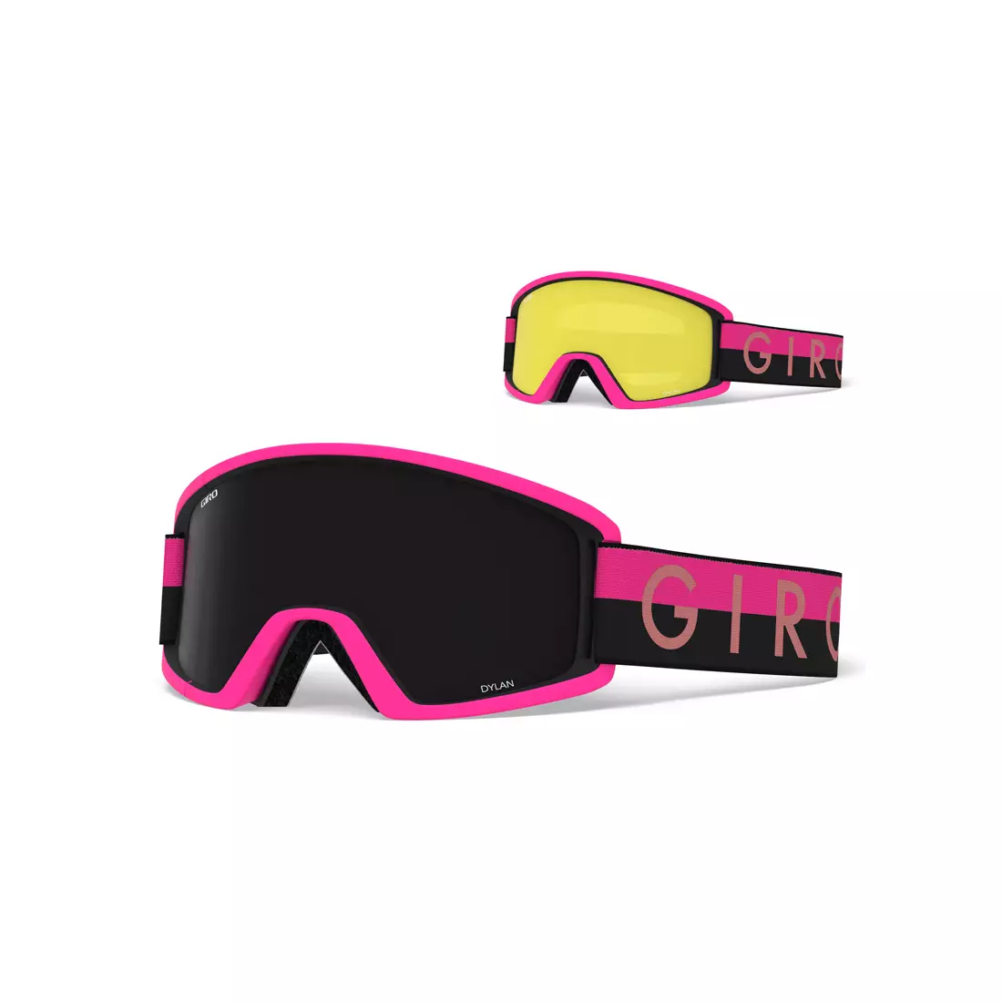 Ski / snowboard goggles GIRO DYLAN BLACK PINK THROWBACK GR-7094554