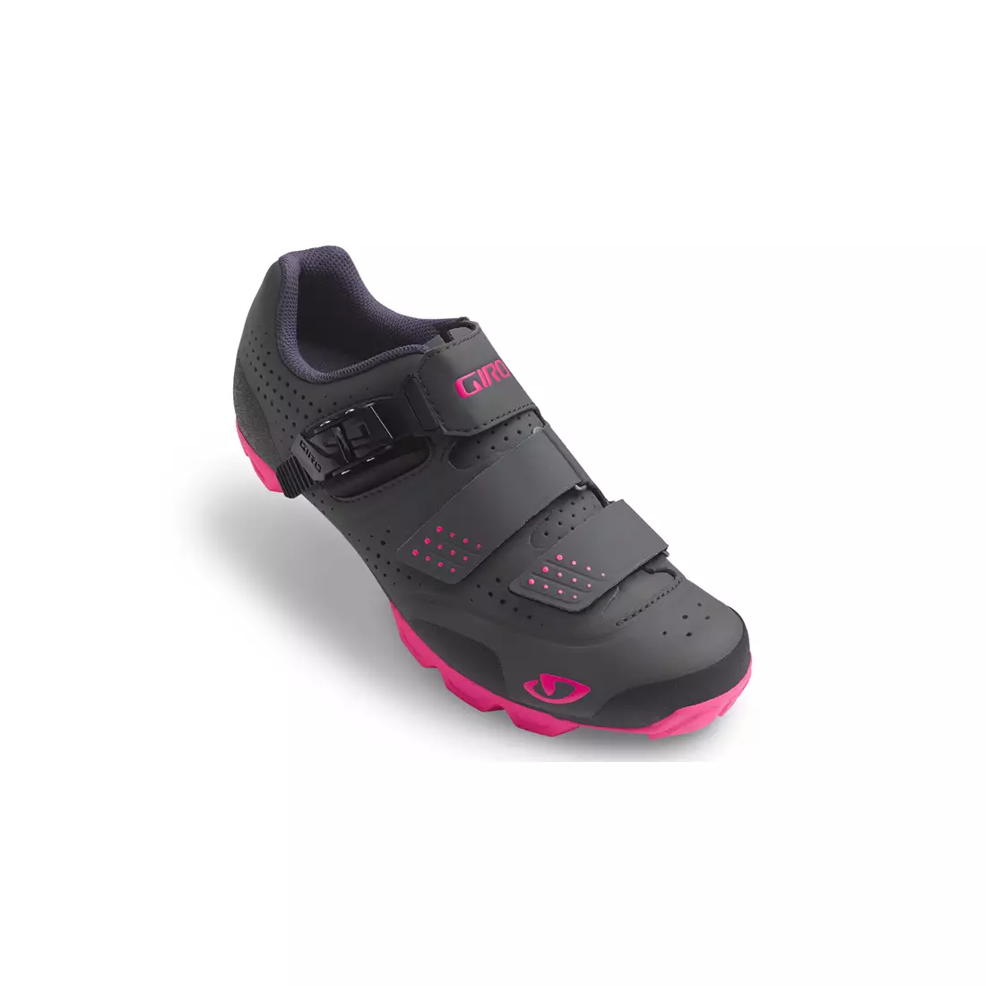 Women's bicycle boots MTB GIRO MANTA R dark shadow bright pink 