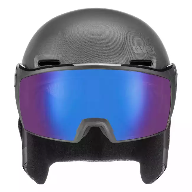 Uvex hlmt 700 visor Vario Ski und Snowboardhelm schwarz Skihelm Unisex 