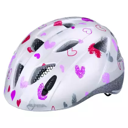 ALPINA Bicycle helmet kids XIMO  WHITE HEARTS 
