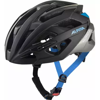 ALPINA VALPAROLA BLACK-SILVER-BLUE bicycle helmet