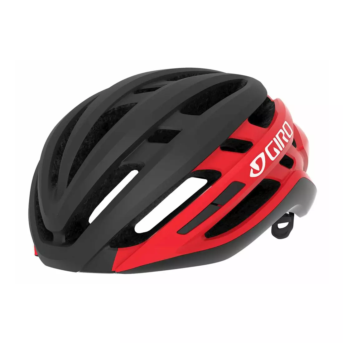 GIRO AGILIS INTEGRATED MIPS road bike helmet, matte black bright red