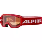Ski / snowboard goggles ALPINA JUNIOR PINEY RED A7268451
