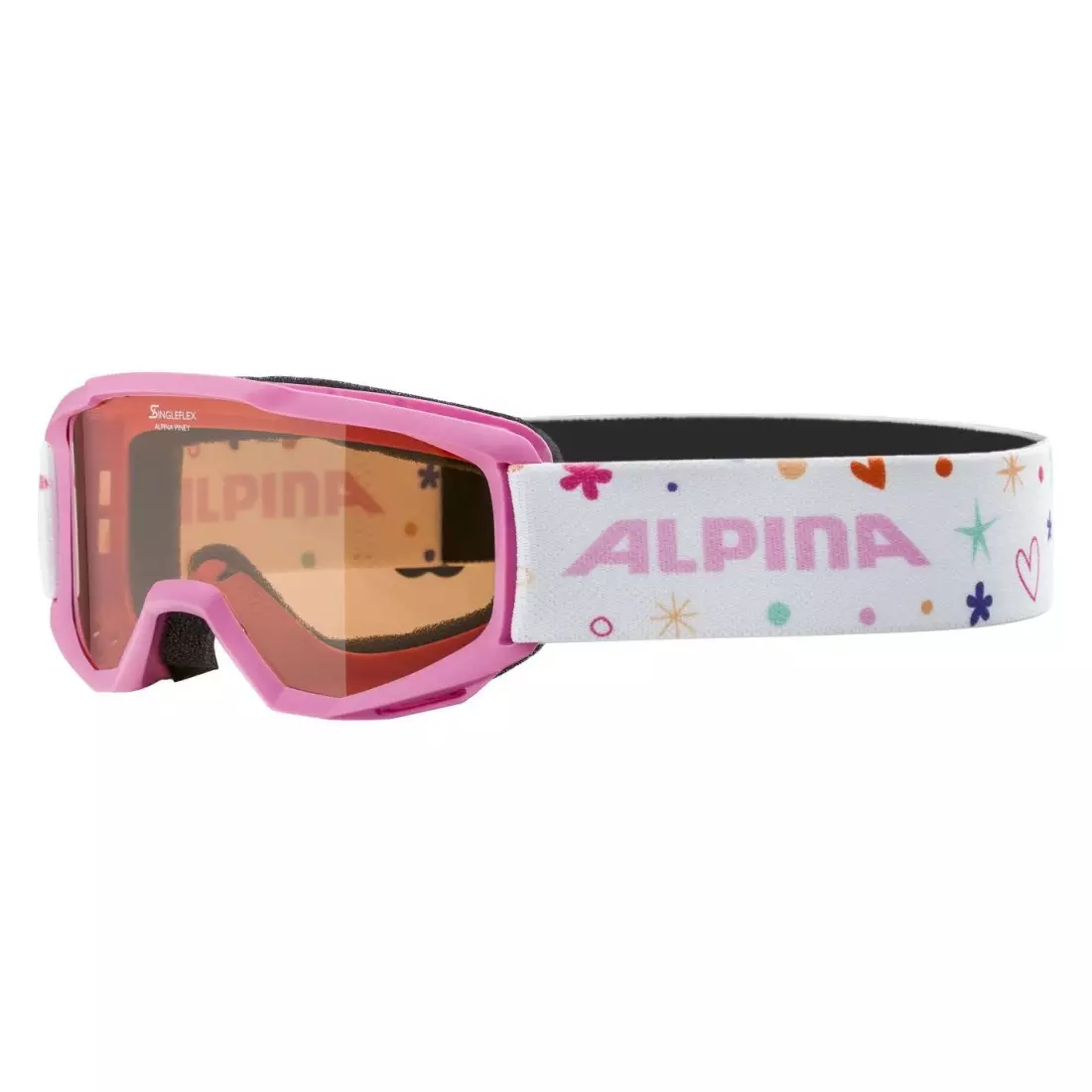 Ski / snowboard goggles ALPINA JUNIOR PINEY ROSE-ROSE A7268458