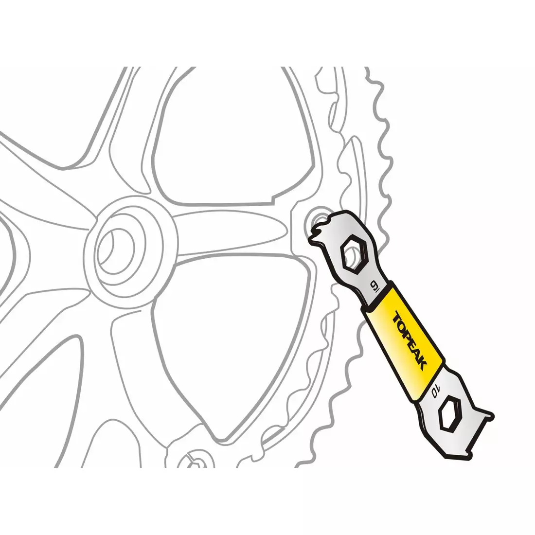 TOPEAK PREPSTATION Service tool: CHAINRING NUT WRENCH T-TPS-SP11