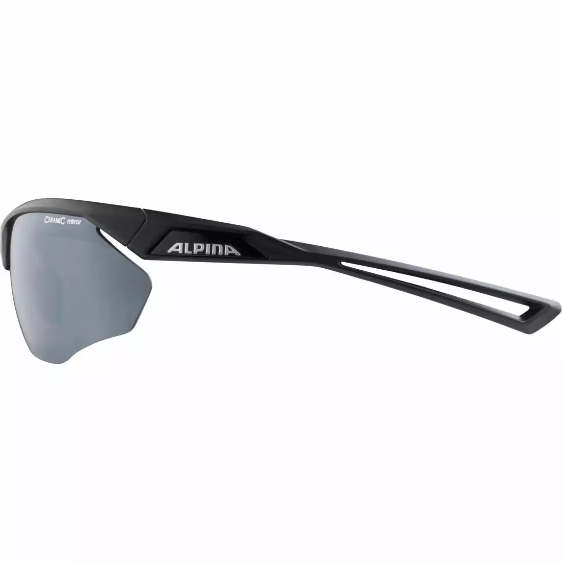 Alpina Unisexs NYLOS SHIELD black CMB sports glasses one Size