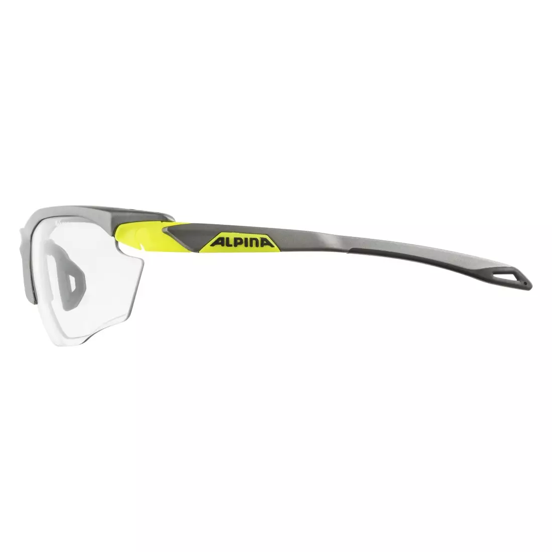 ALPINA photochromic sports glasses twist five HR VL+ tin matt- neon yellow A8592126