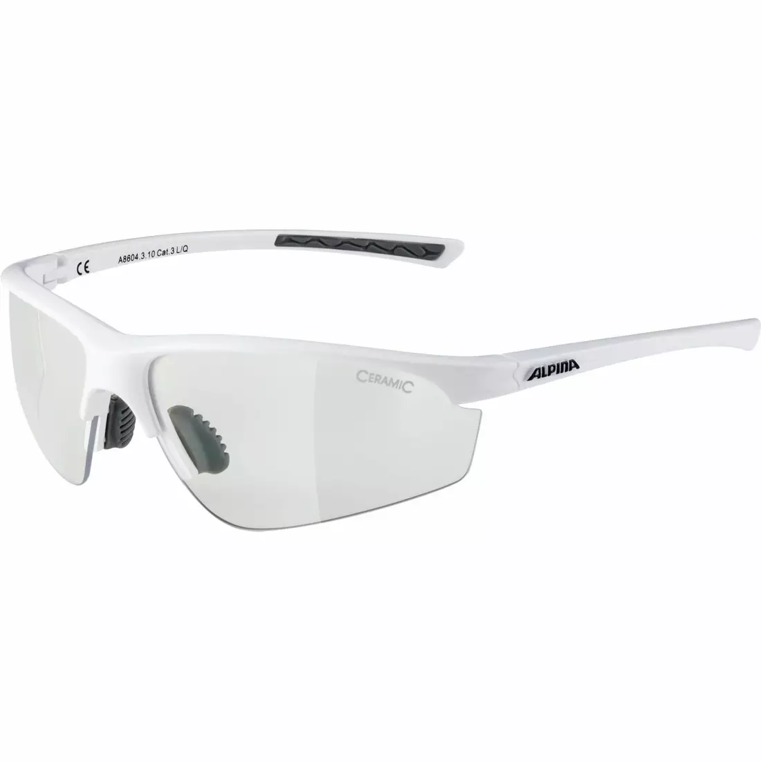 ALPINA sports glasses 3 interchangeable lenses TRI-EFFECT 2.0 WHITE BLK MIRR S3/CLEAR S0/ORANGE MIRR S2 A8604310