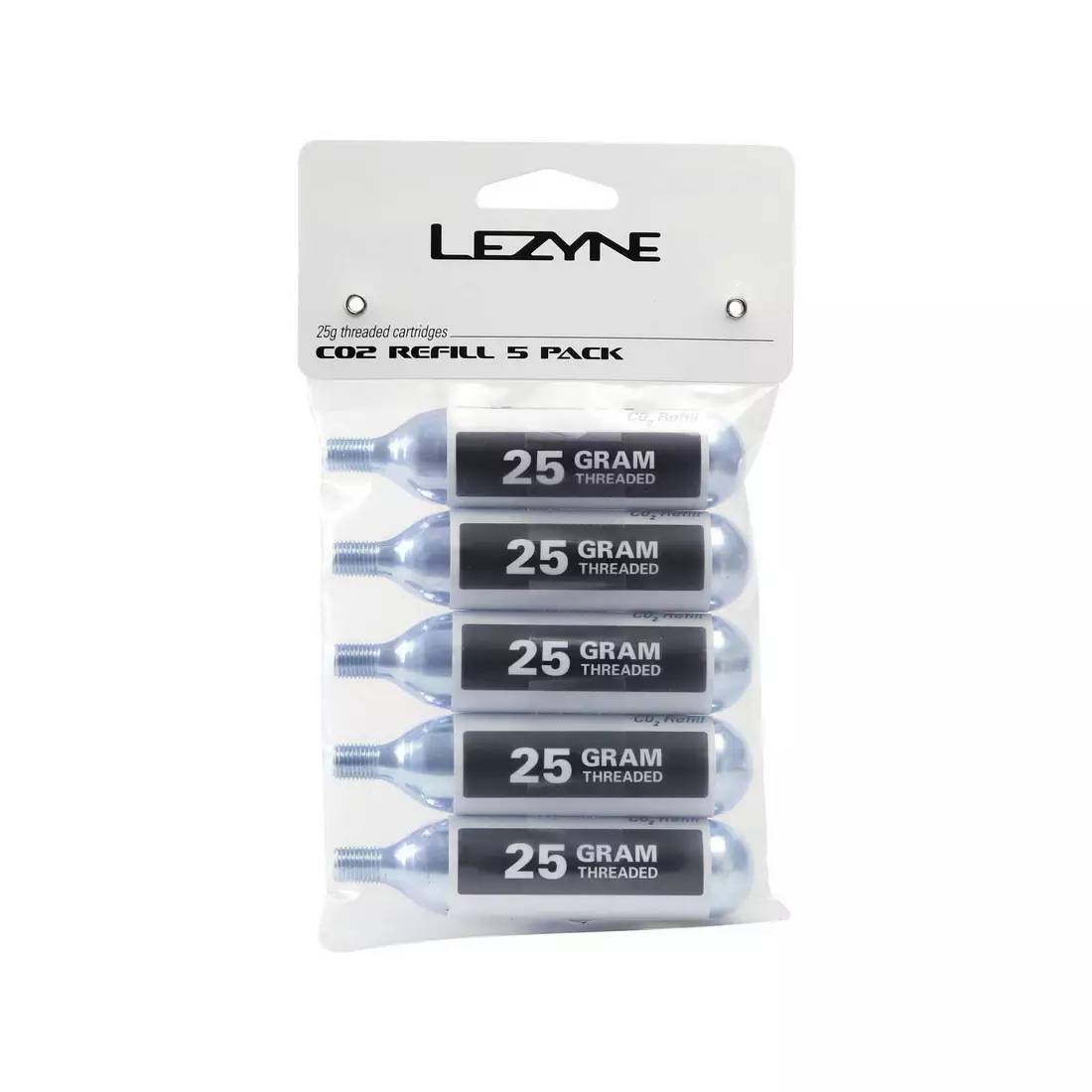 LEZYNE gas cartridge for bicycle pump threaded co2 25g 5 pieces LZN-1-C2-CRTDG-V125P5