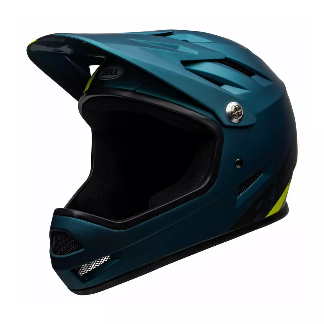BELL SANCTION full face bicycle helmet, agility matte blue hi-viz