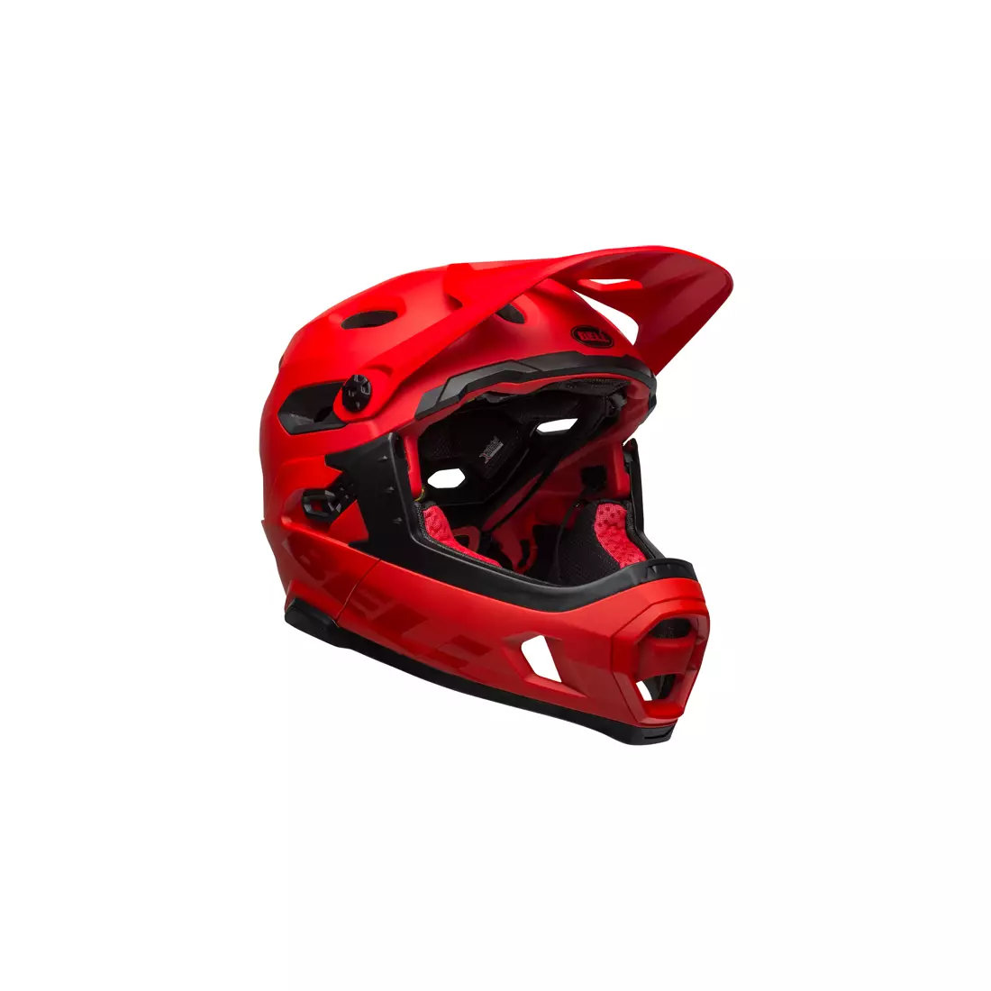 BELL SUPER DH MIPS SPHERICAL full face bicycle helmet, matte gloss crimson black