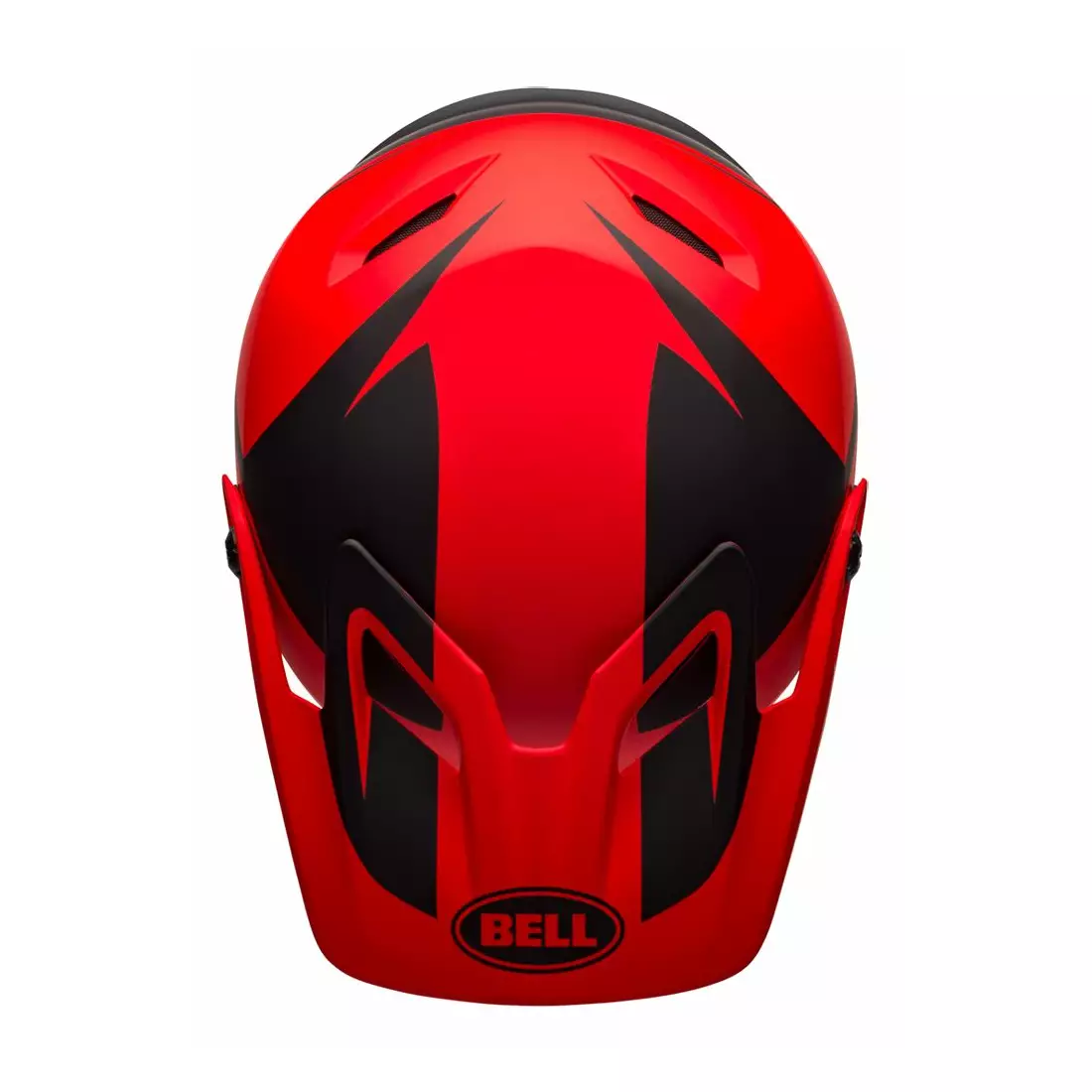 BELL TRANSFER full face bicycle helmet matte red black