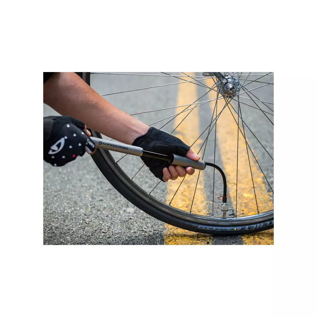 BLACKBURN hand bicycle pump core slim hp 120psi graphite BBN-7085521