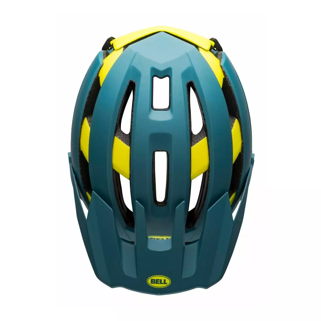Bicycle helm  full face BELL SUPER AIR R MIPS SPHERICAL matte gloss blue hi-viz 