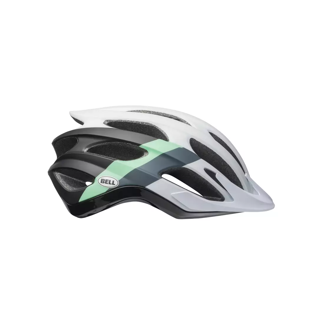 Bicycle helmet mtb BELL DRIFTER logic matte gloss white black mint 
