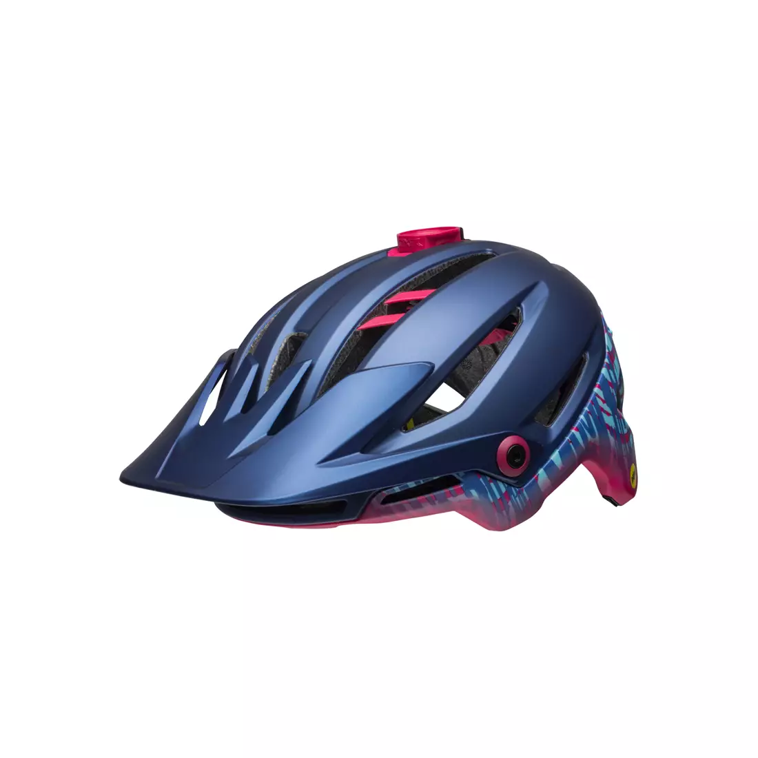 Bicycle helmet mtb BELL SIXER JOY RIDE MIPS matte navy cherry fibers 