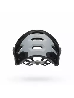 Full face bike helmet, detachable chinch BELL SUPER 3R MIPS downdraft matte gray gunmetal