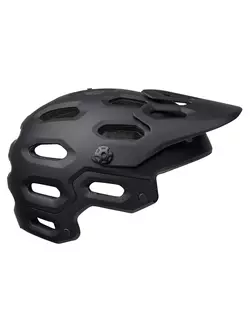 Full face bike helmet, detachable chinch BELL SUPER 3R MIPS matte gloss black gray