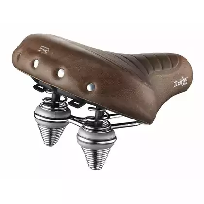 SELLEROYAL PREMIUM RELAXED bicycle saddle 90st. DRIFTER PLUS BROWN unisex gel + springs SR-5111UDTC38129