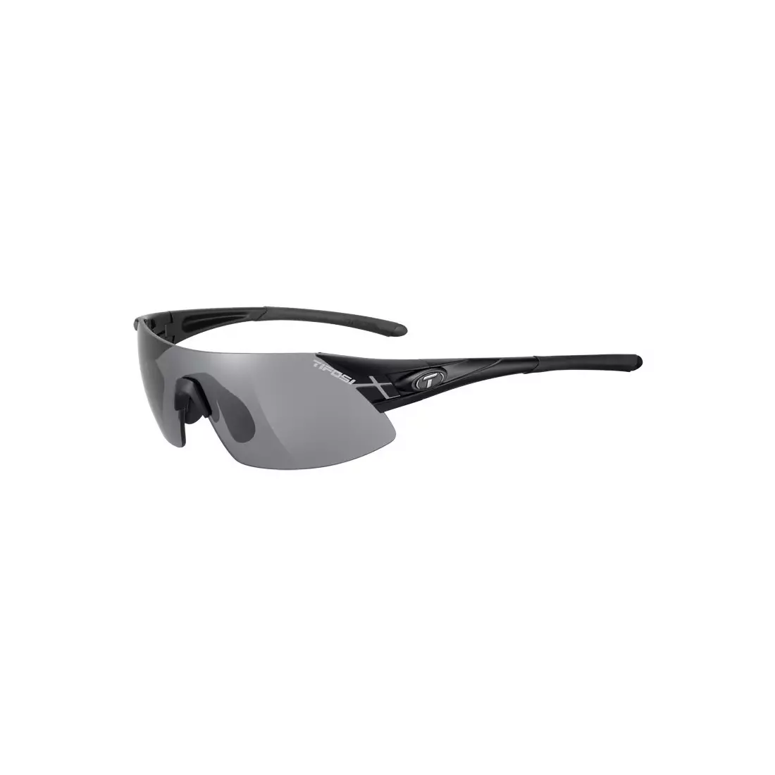 TIFOSI sports glasses with replaceable lenses podium XC matte black (Smoke, AC Red, Clear) TFI-1070100101