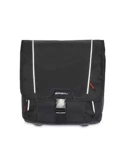Bicycle Bag BASIL SPORT DESIGN COMMUTER BAG 18L, Hook-On System, black  BAS-17580